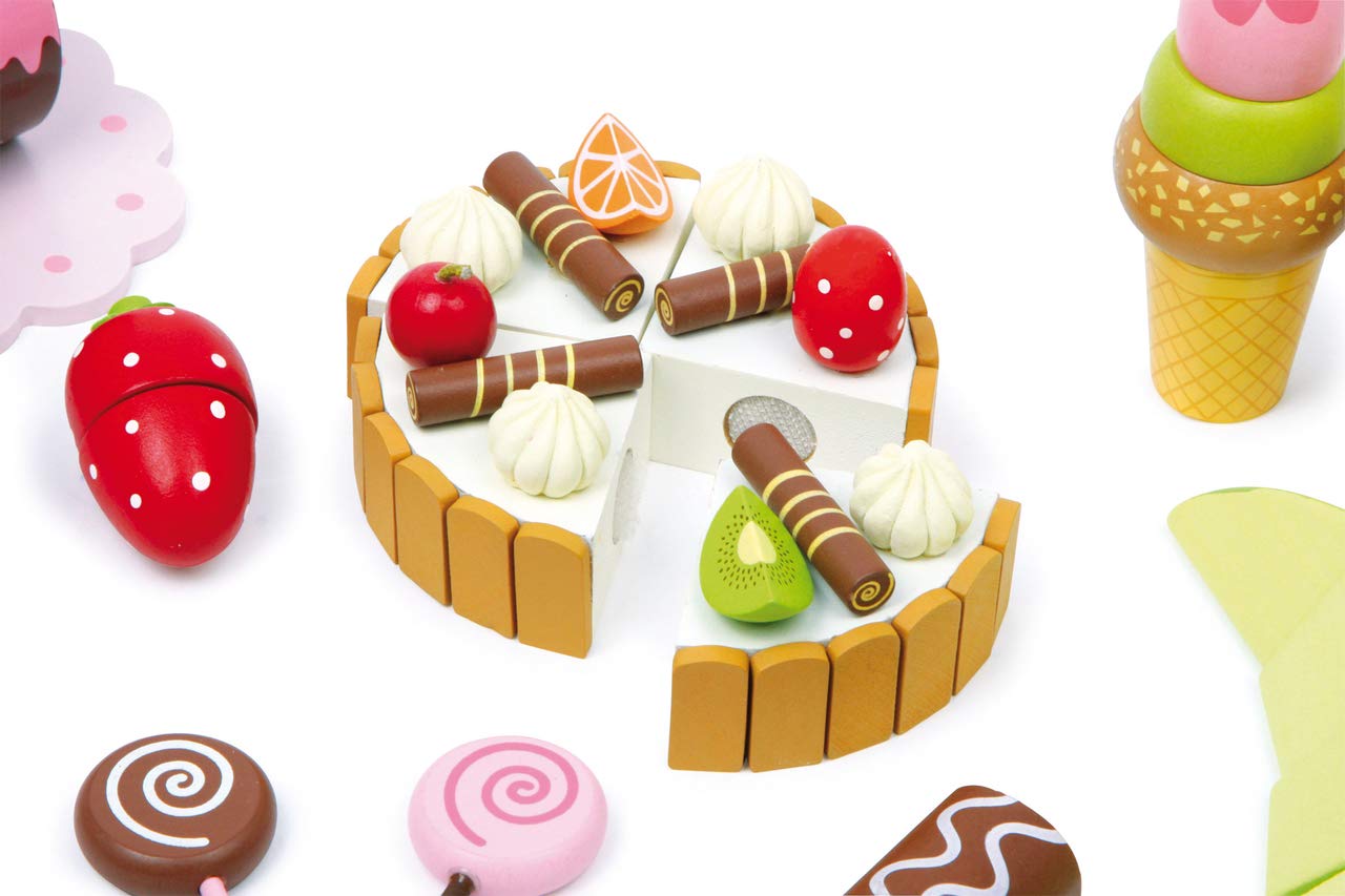 smallfoot 2847 Scatola Caramelle scatola dolci legno 56 pezzi