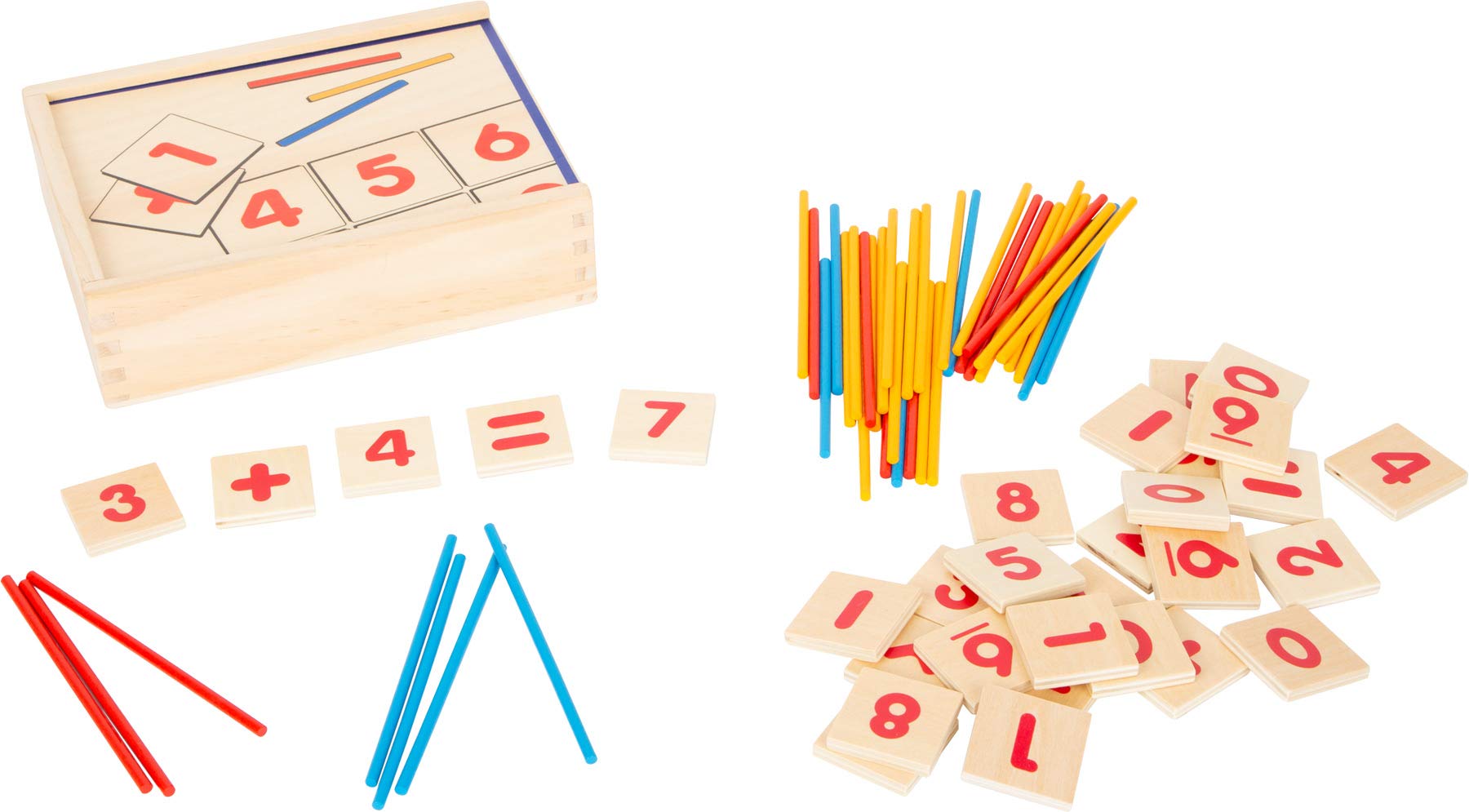 smallfoot Matematica Elementare 11740 scatola calcoli legno