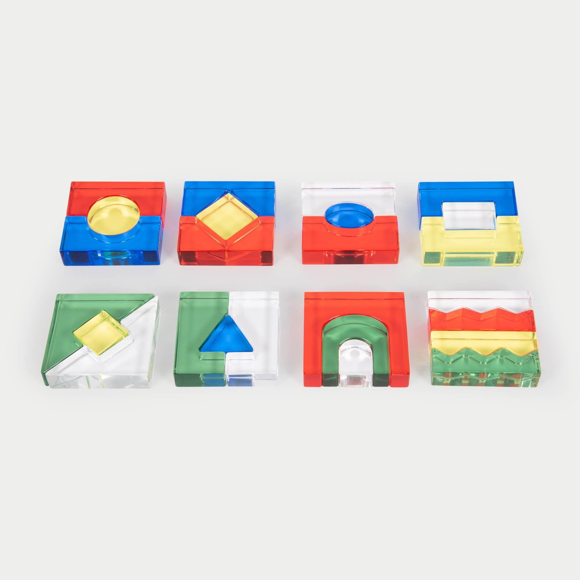 Tickit Colour Crystal Block Set costruzioni 25 pezzi traslucidi