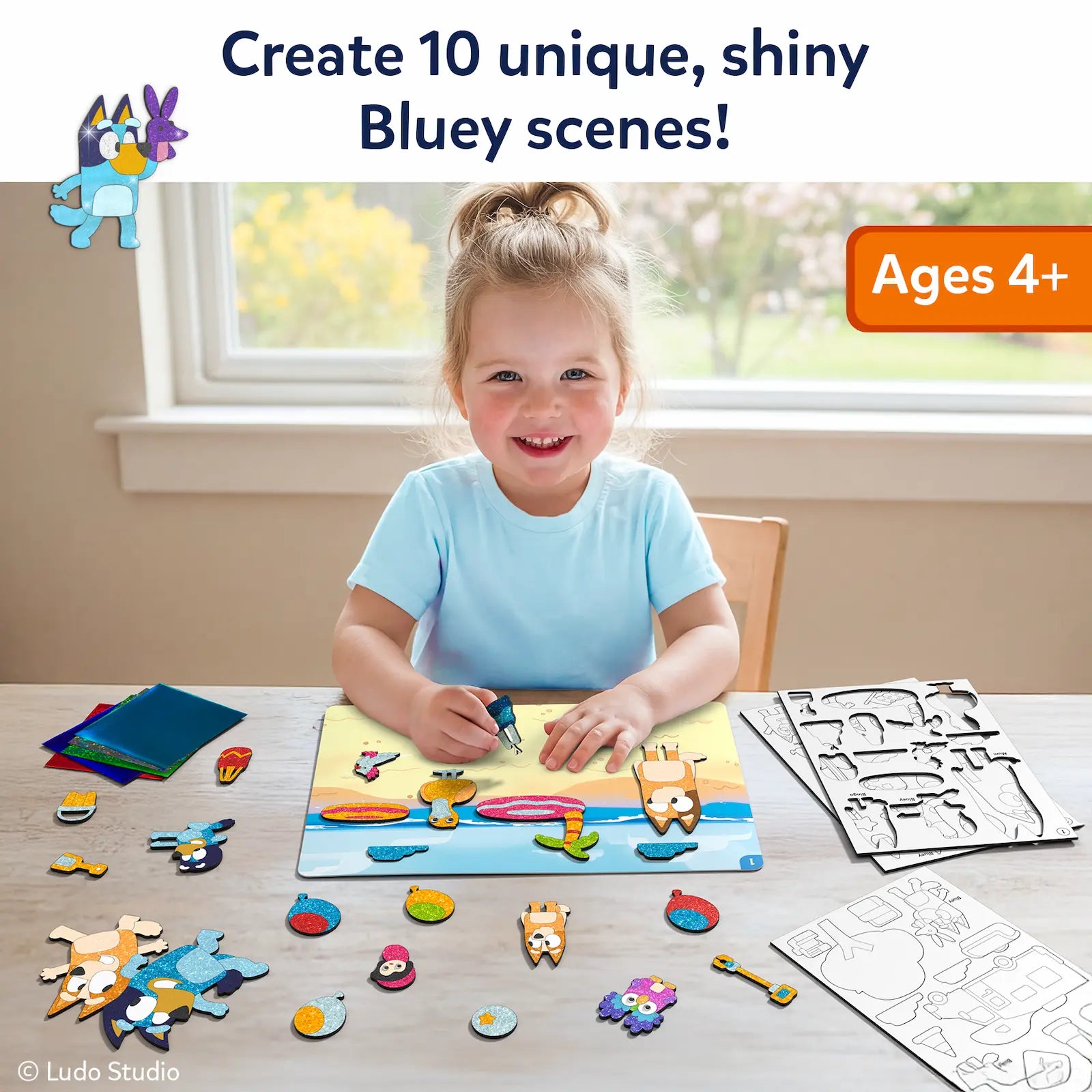 Skillmatics Foil Fun Bluey World of Animals kit foil
