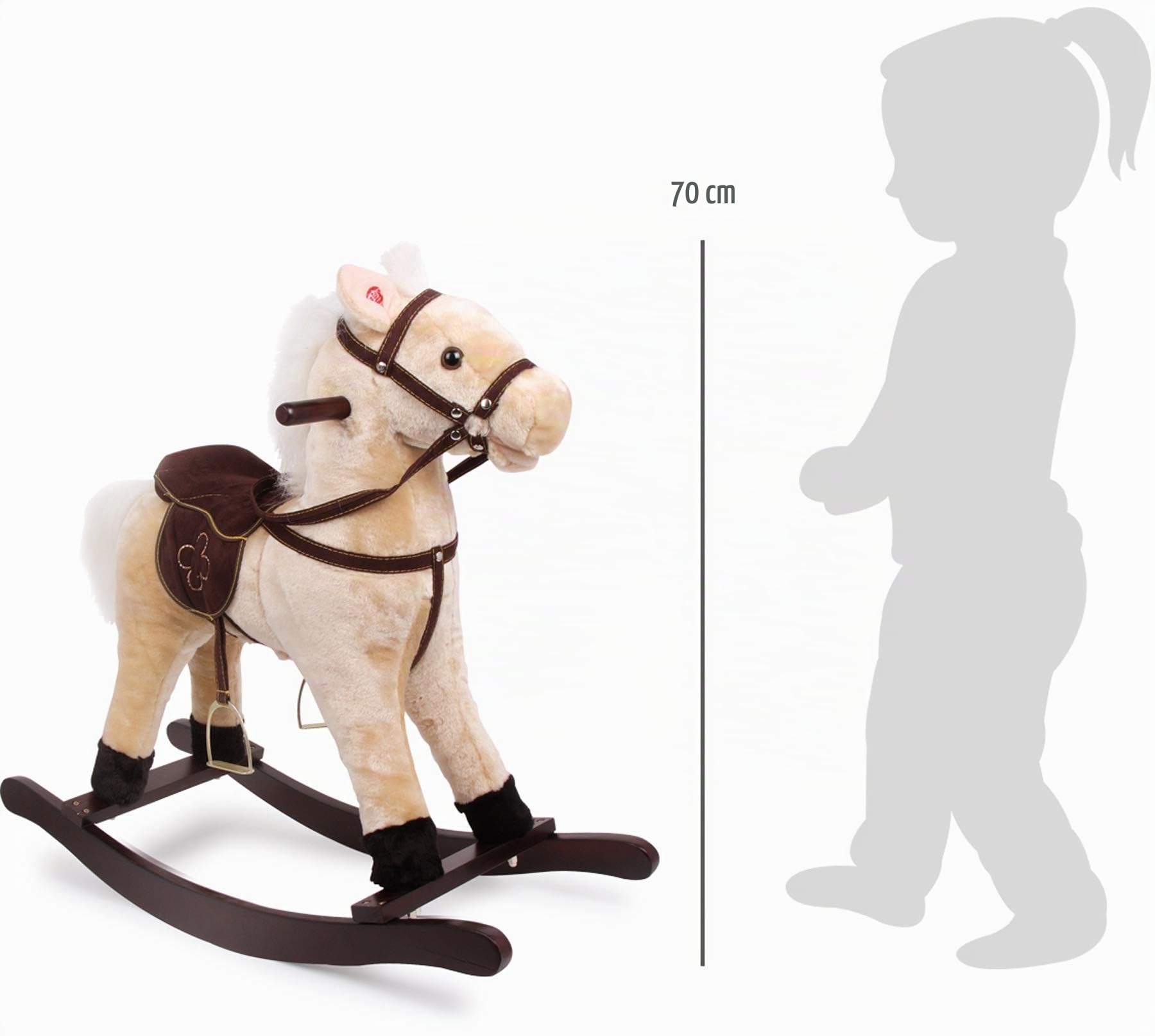 smallfoot 4101 Zottel cavallo a dondolo sonoro