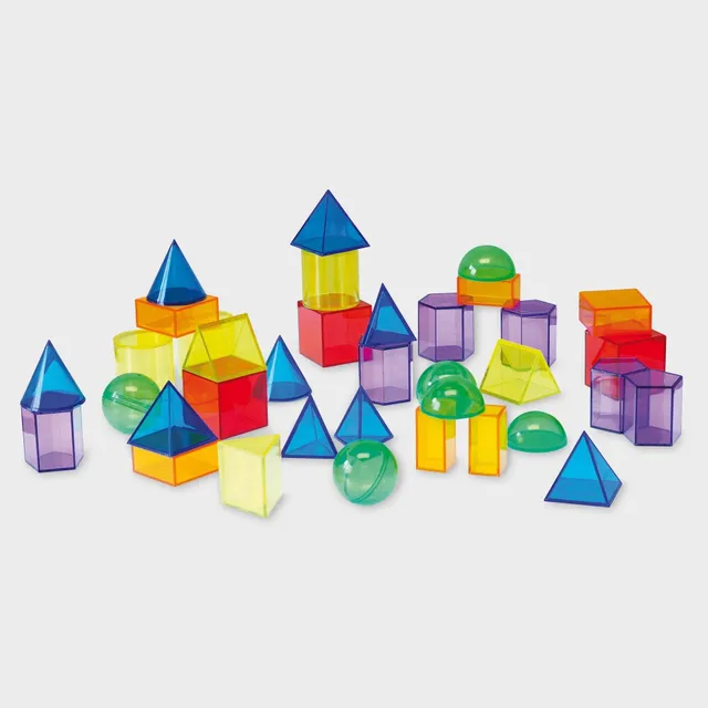 Tickit Translucent Geometric Shapes forme geometriche 36 pezzi acrilico