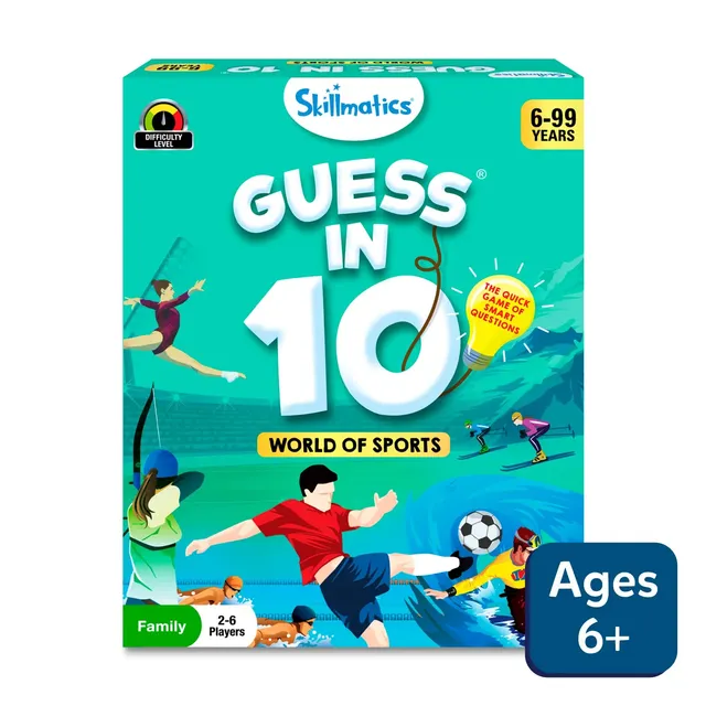 Skillmatics Guess in 10 World of Sports gioco carte sport