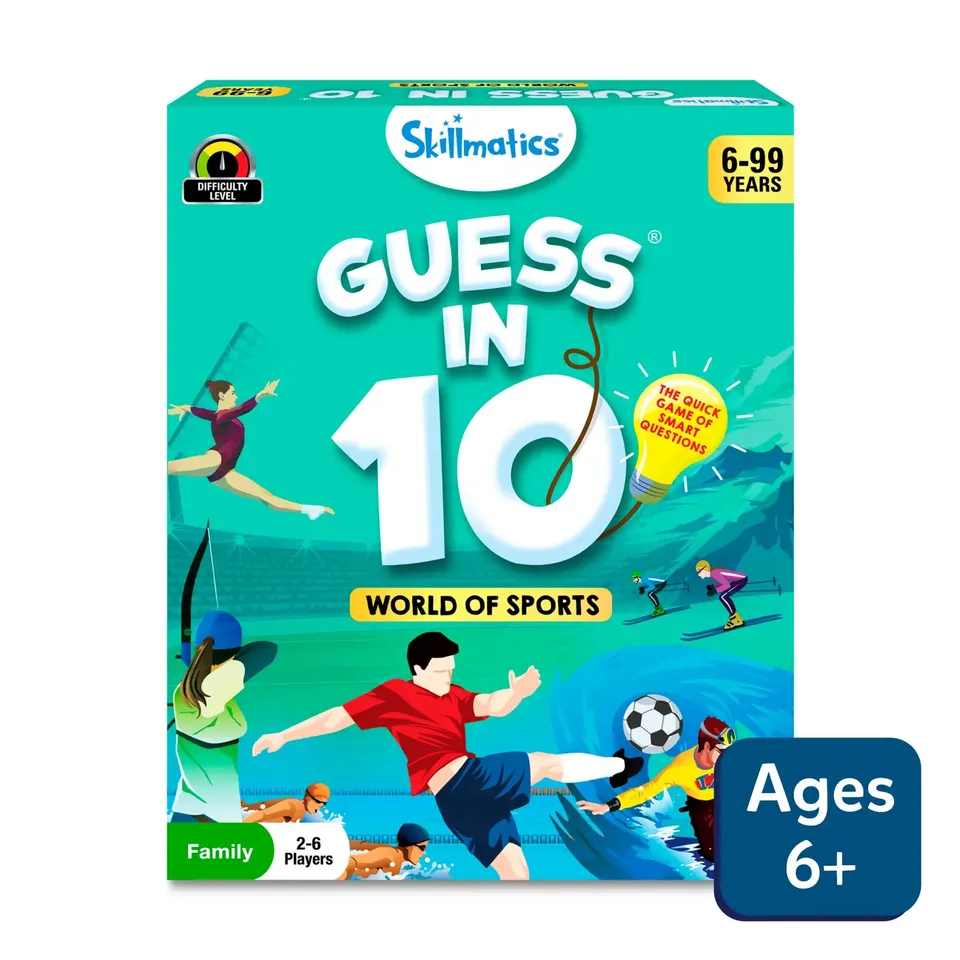 Skillmatics Guess in 10 World of Sports gioco carte sport
