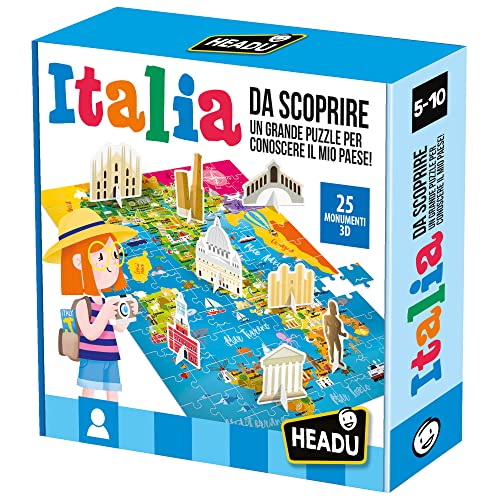 Headu Italia da Scoprire puzzle 108 pezzi 5-10 anni