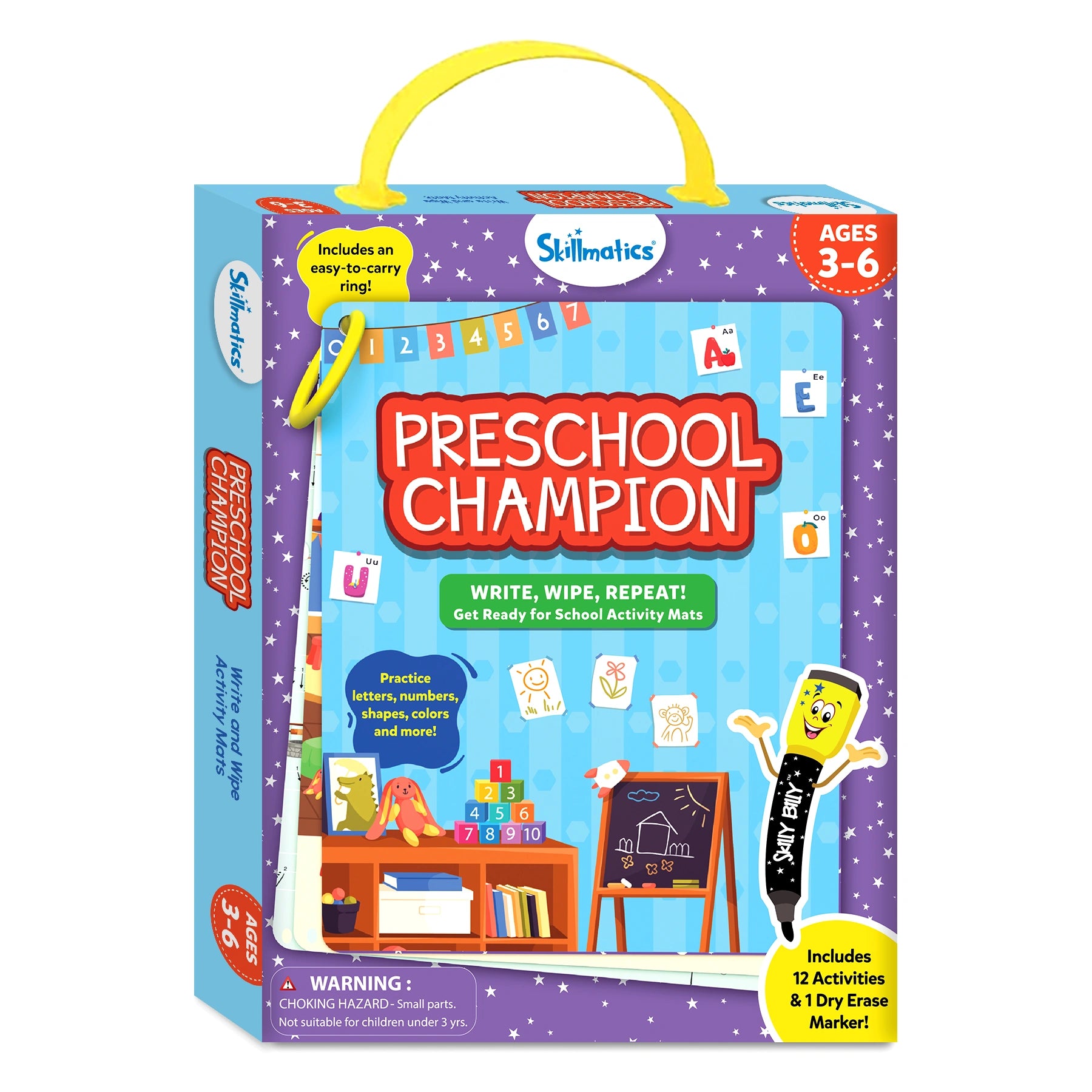 Skillmatics Preschool Champion schede cancellabili 3-6 anni