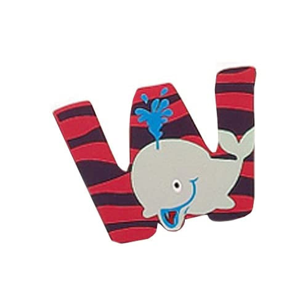 smallfoot lettere animali lettera decorativa legno W