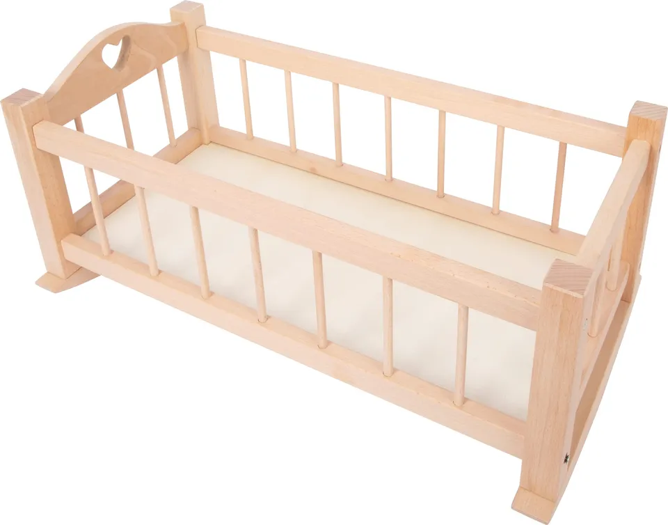 small foot Natura culla bambole legno naturale dondolo