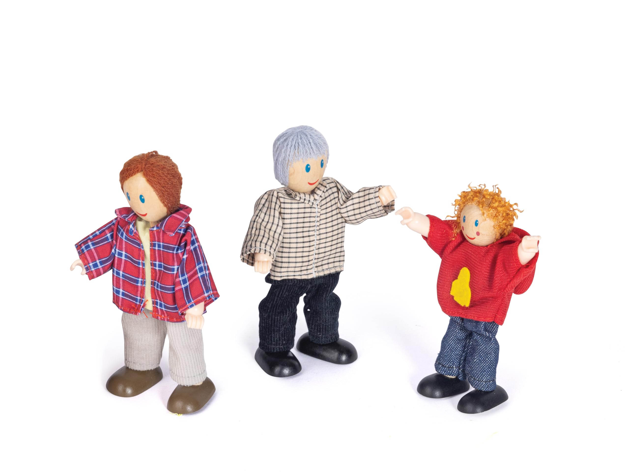 Hape E3500 Famiglia Felice personaggi legno 6 pezzi