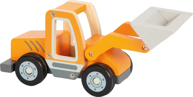 smallfoot 12635 caricatore compatto ruspa in legno 21 cm