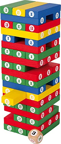 smallfoot 5260 torre con numeri gioco di abilità in legno