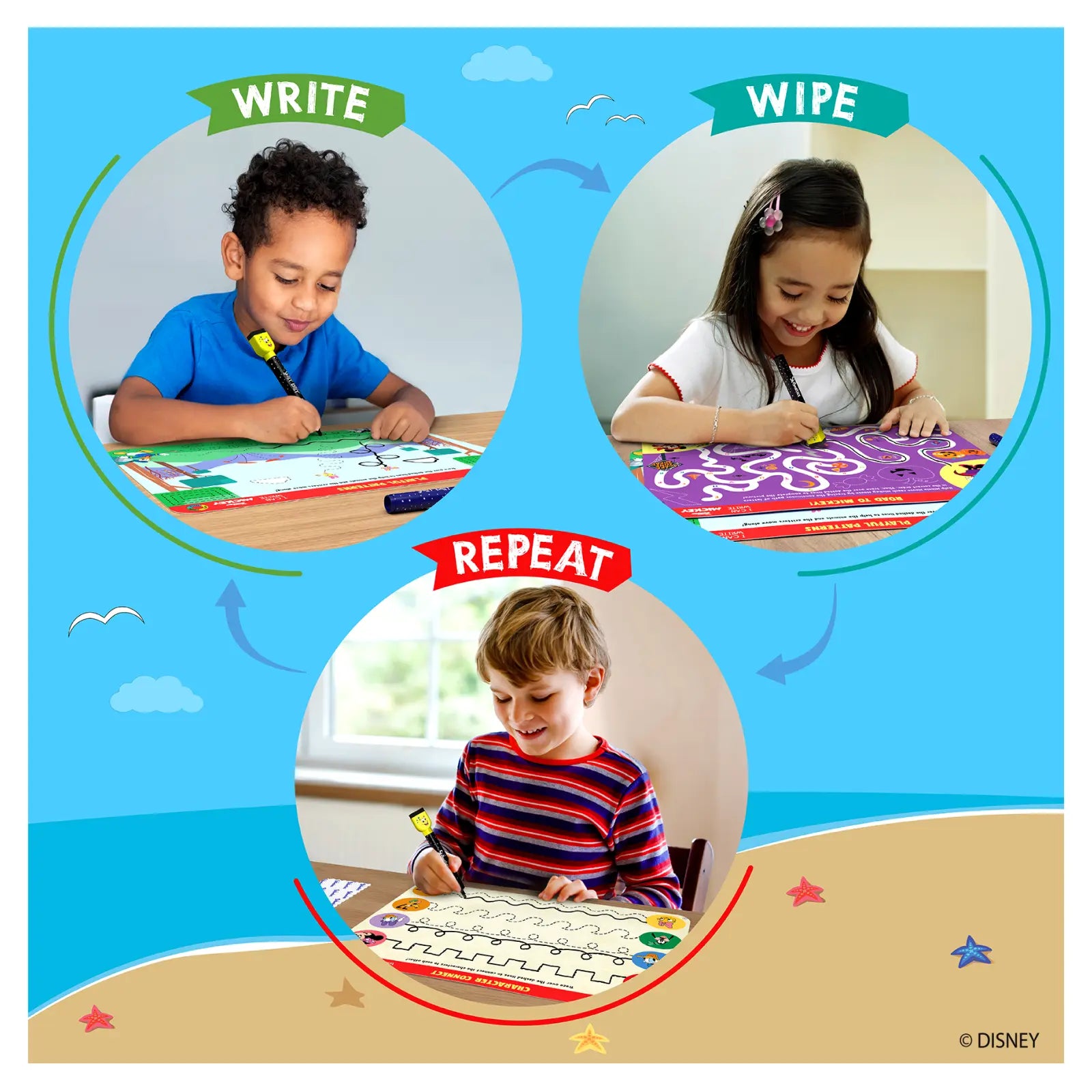 Skillmatics I Can Write Lilo Stitch schede didattiche 3-6 anni