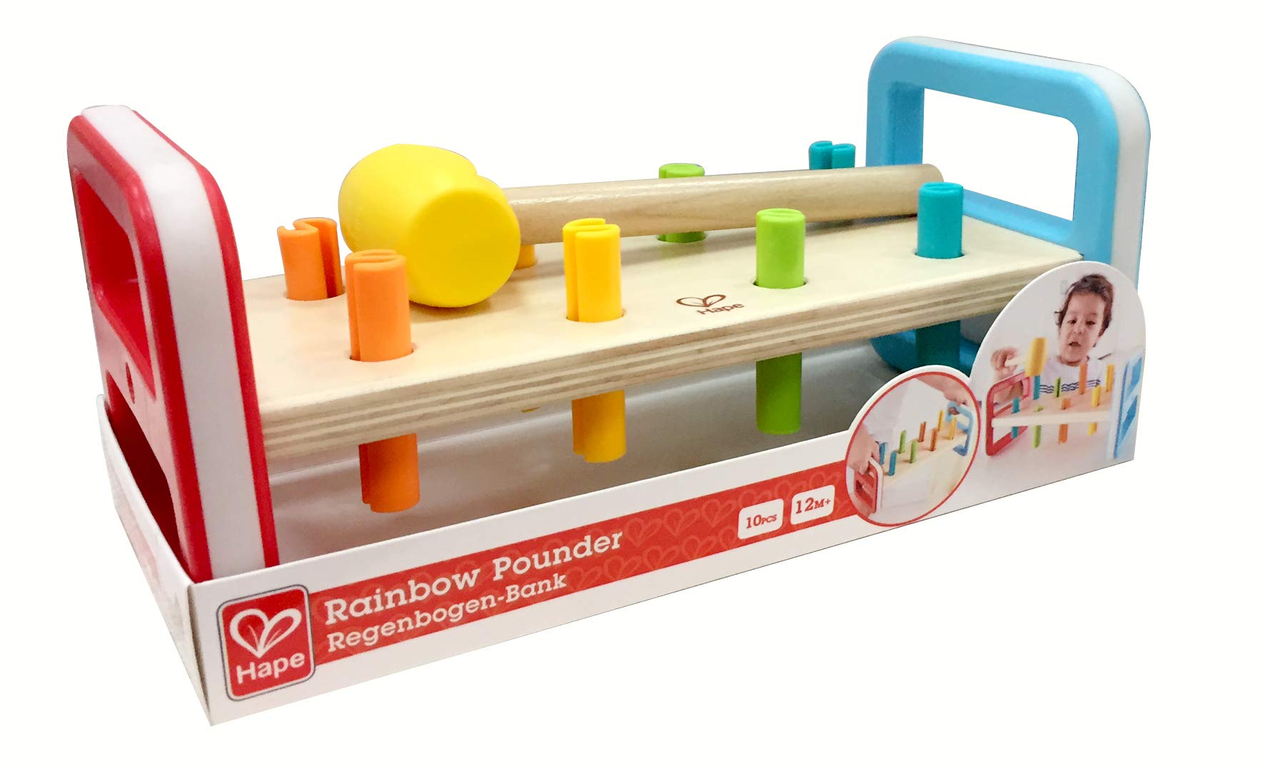 Hape Batti Batti Arcobaleno banco martello legno