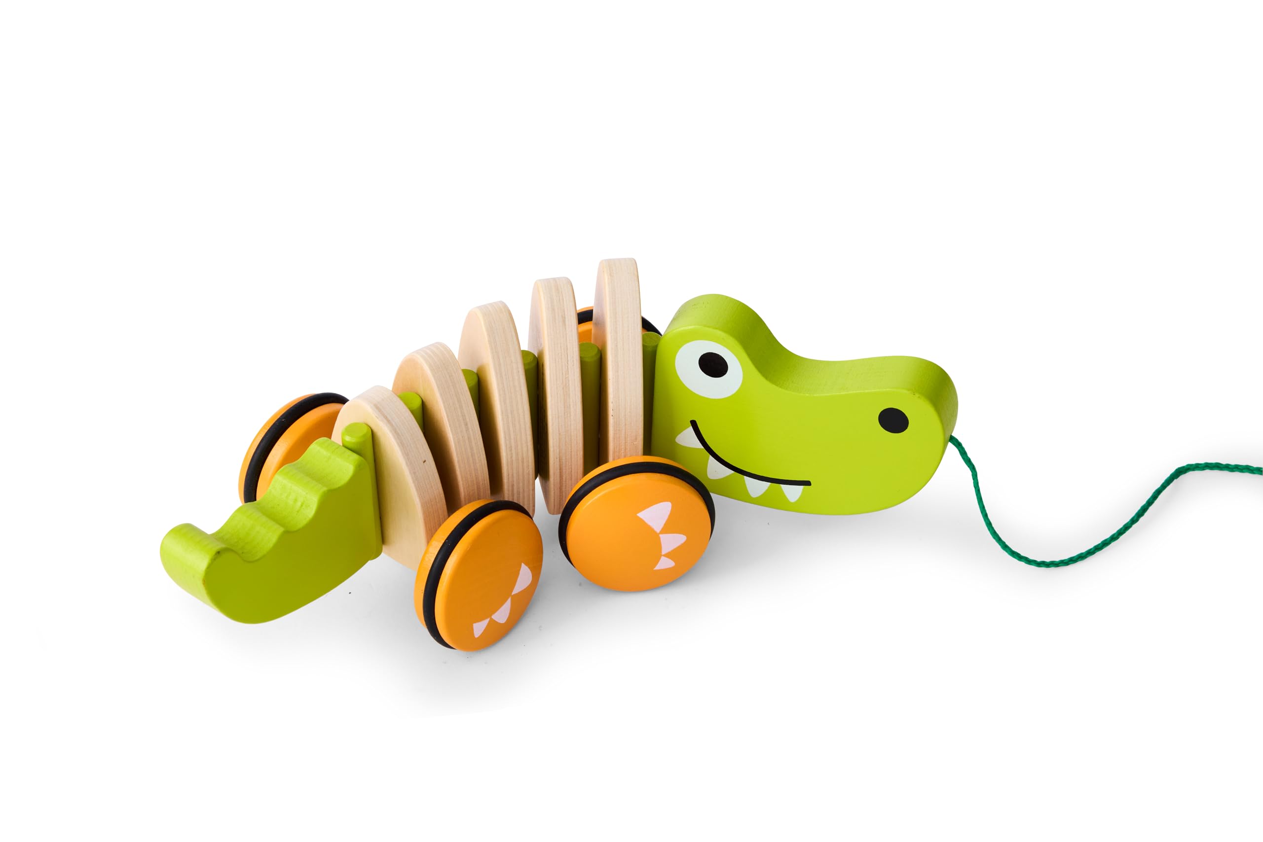 Hape E0348 Coccodrillo gioco trainabile in legno