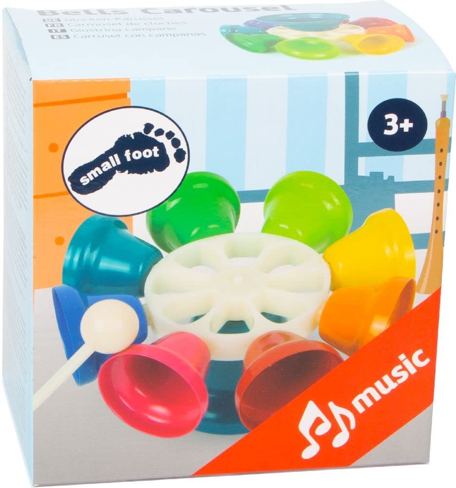 smallfoot 11693 campanelli a mano strumento musicale 8 pezzi