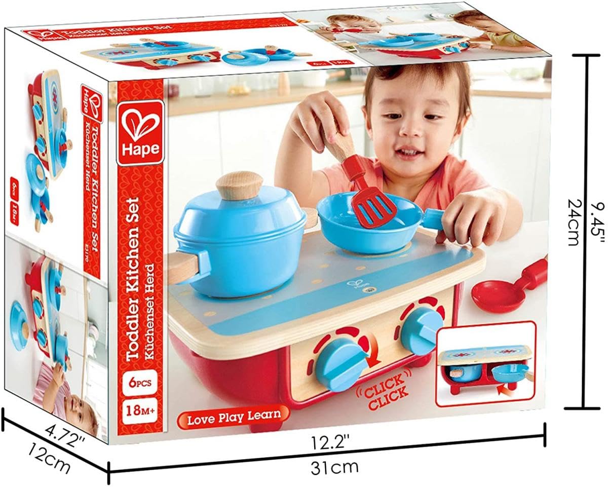 Hape Set Cucina giocattolo in legno dai 18 mesi
