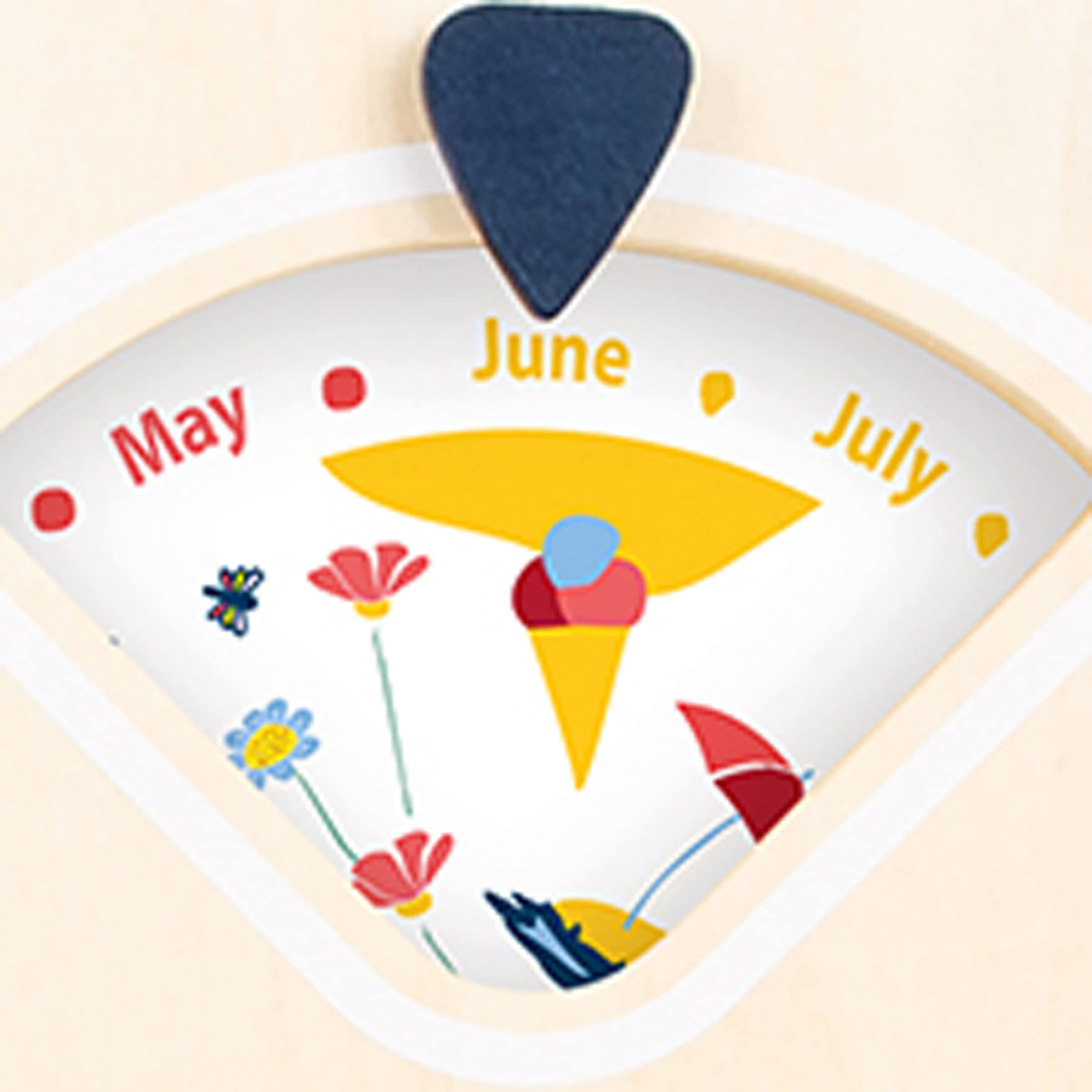 smallfoot Educate orologio didattico calendario legno