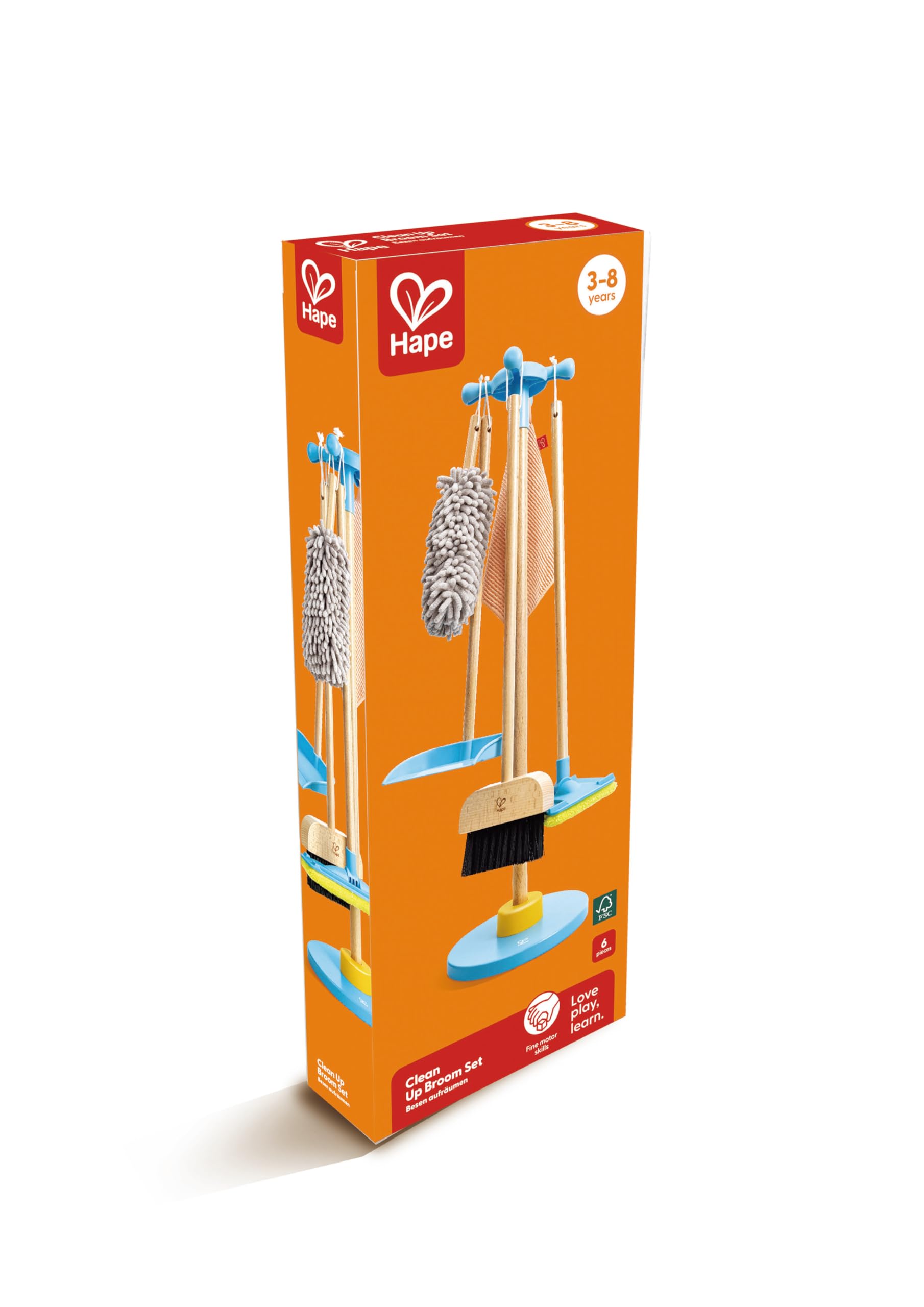 Hape Set Pulizia giocattolo con supporto per bambini