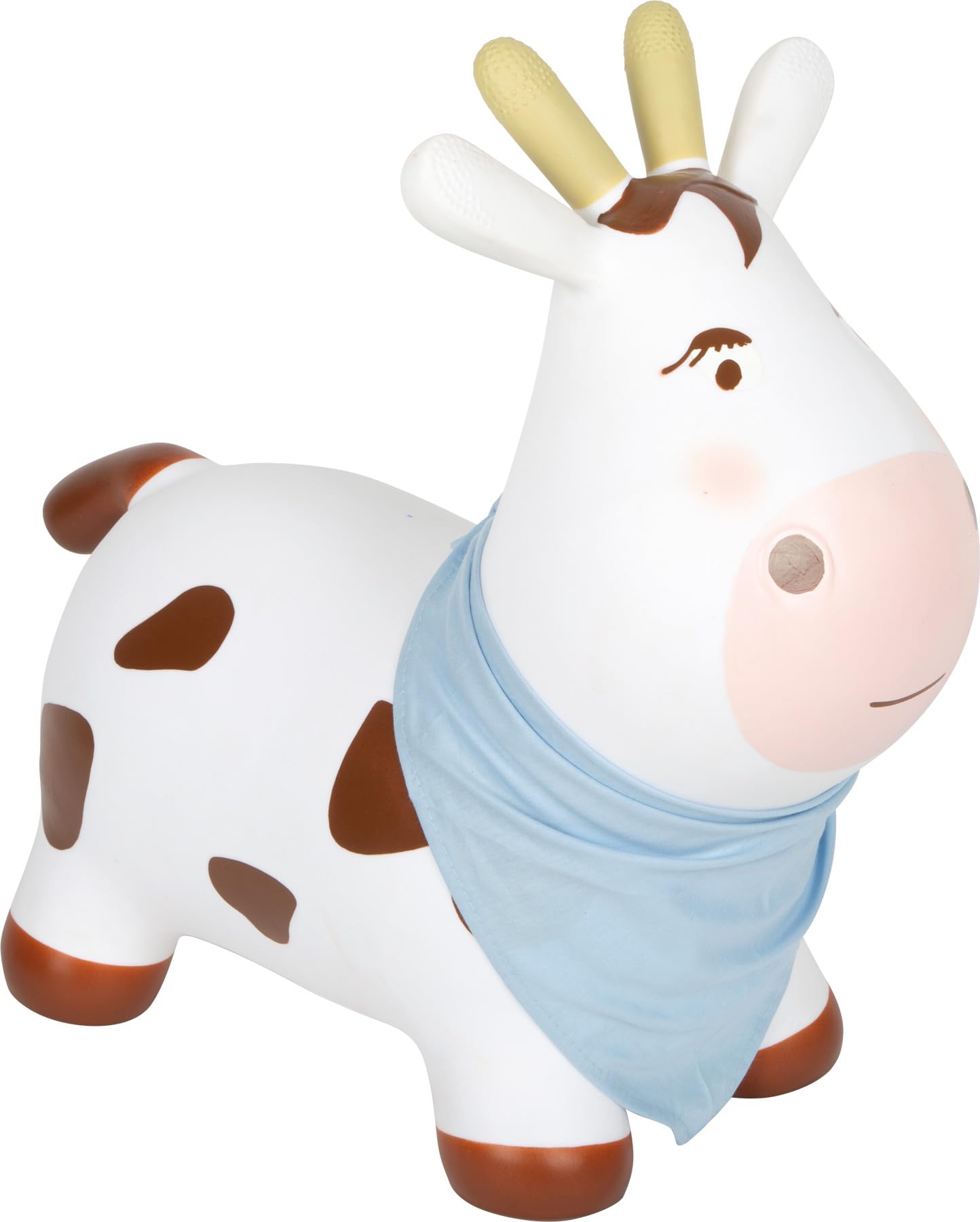 smallfoot 12784 mucca saltellante gonfiabile con pompa dai 2 anni