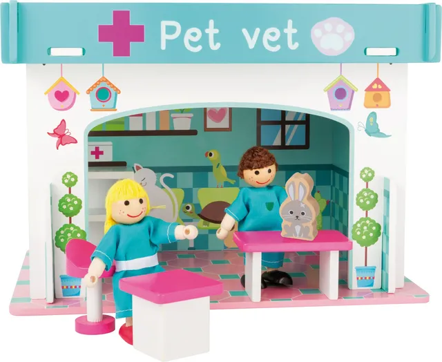 smallfoot 10854 Clinica Veterinaria casa legno gioco viaggio