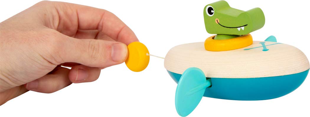 smallfoot 11655 canoa coccodrillo gioco bagnetto a carica
