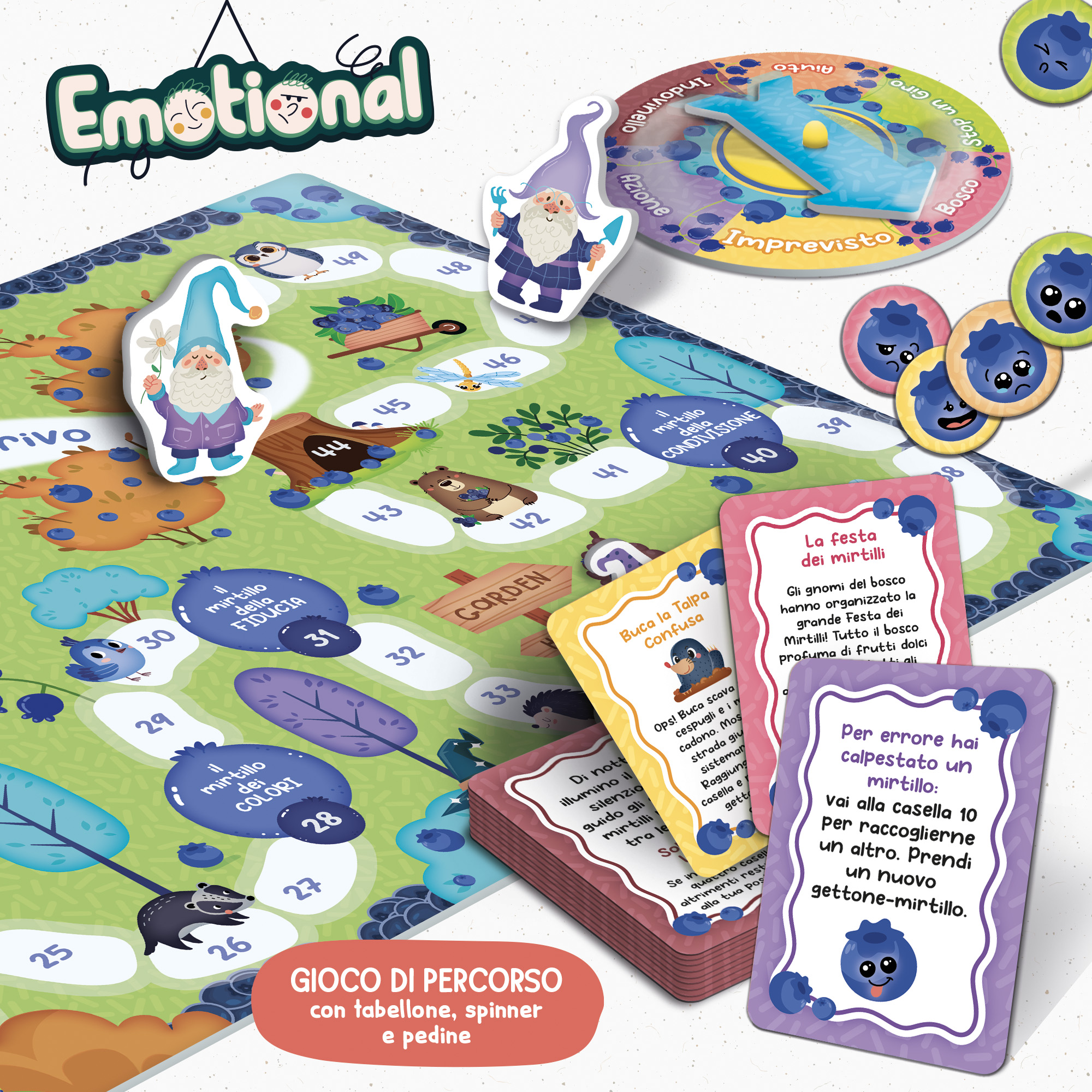 Lisciani Giocare Educare gioco Mirtilli emozioni bambini