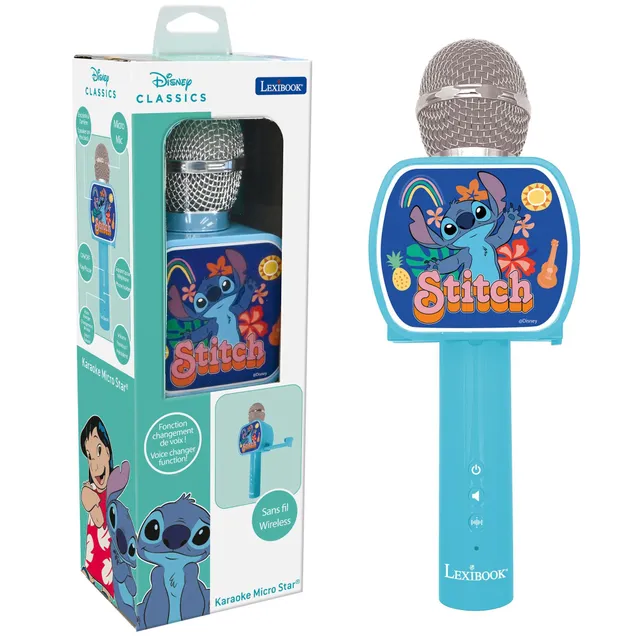 Lexibook Disney Stitch MIC240DLXB microfono bluetooth blu