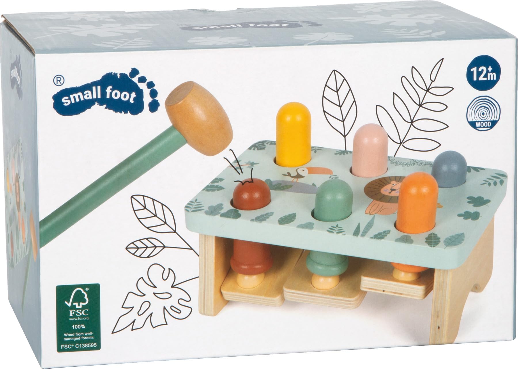 smallfoot Safari 12740 panca battente legno 12 mesi